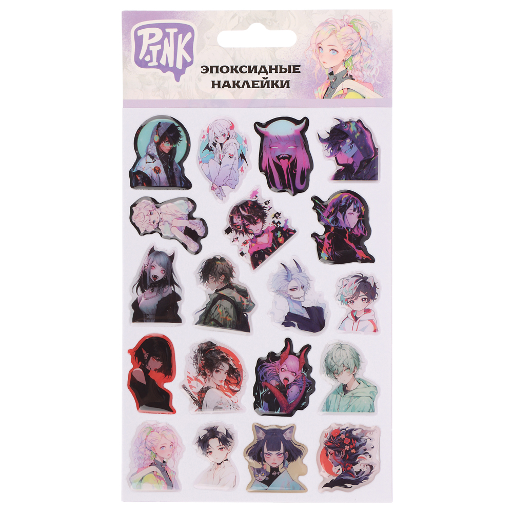 Наклейки эпоксидные, 11x20 см, в ассортименте, арт.№ 503-564