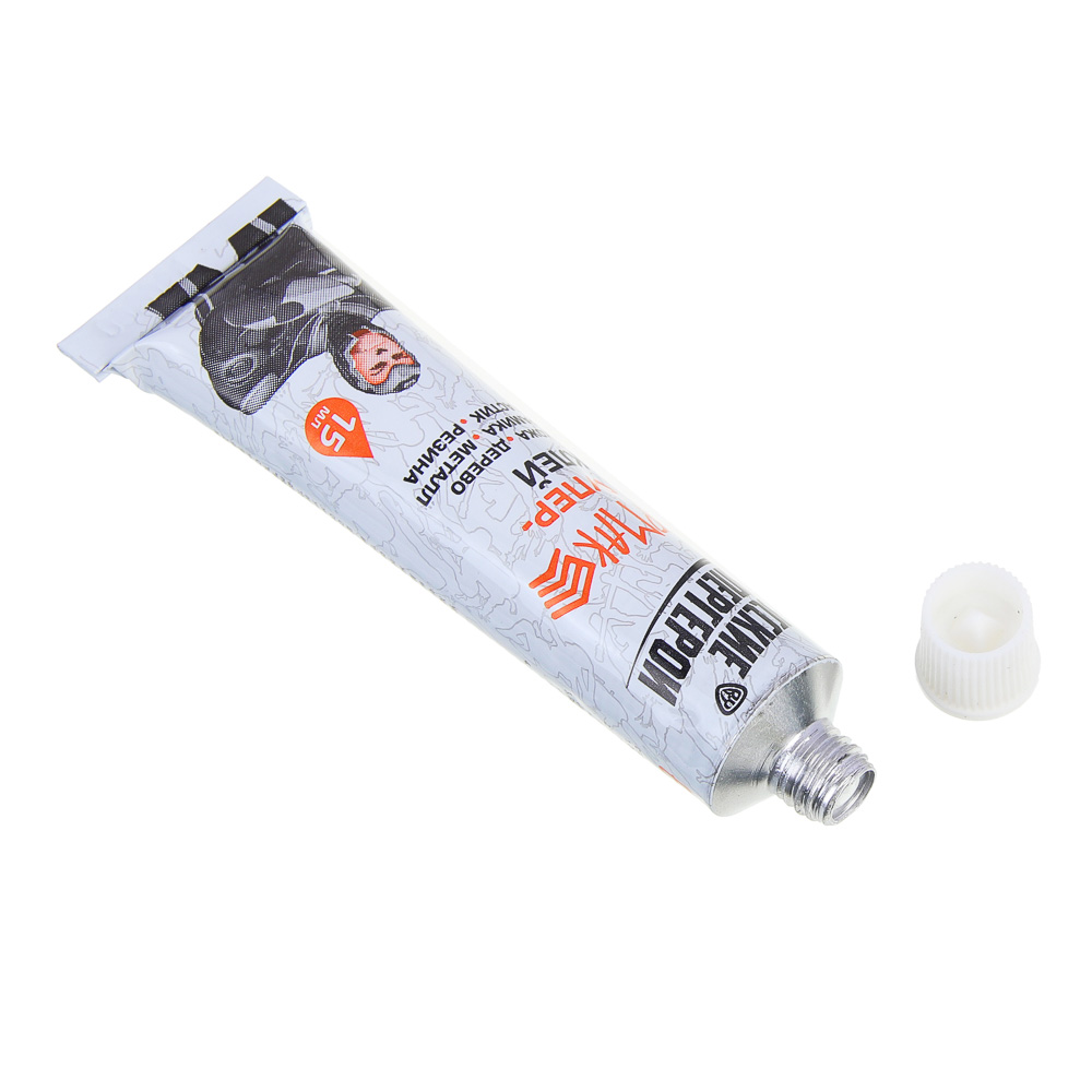 ЕРМАК Супер клей универсальный 15мл туба в шоубоксе, арт.№ 469-012