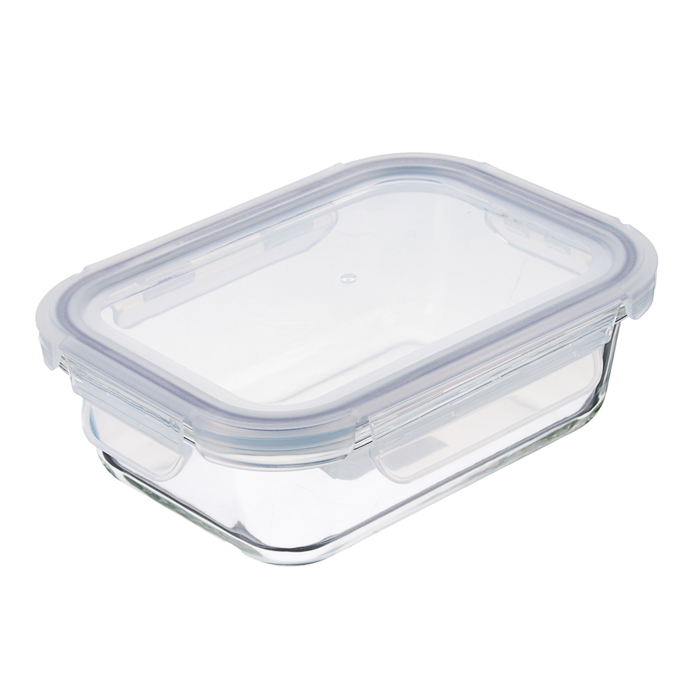 VETTA Контейнер для продуктов на защелках 600мл, жаропрочное стекло, арт.№ 845-111