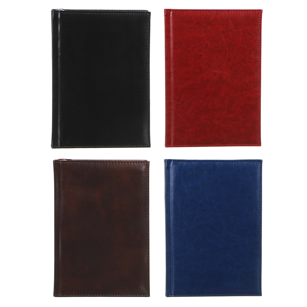 Ежедневник недатир."Бизнес" А5, 320стр, твердая обл.с поролоном, ПУ, бумага, пакет, 4 цвета, арт.№ 572-014