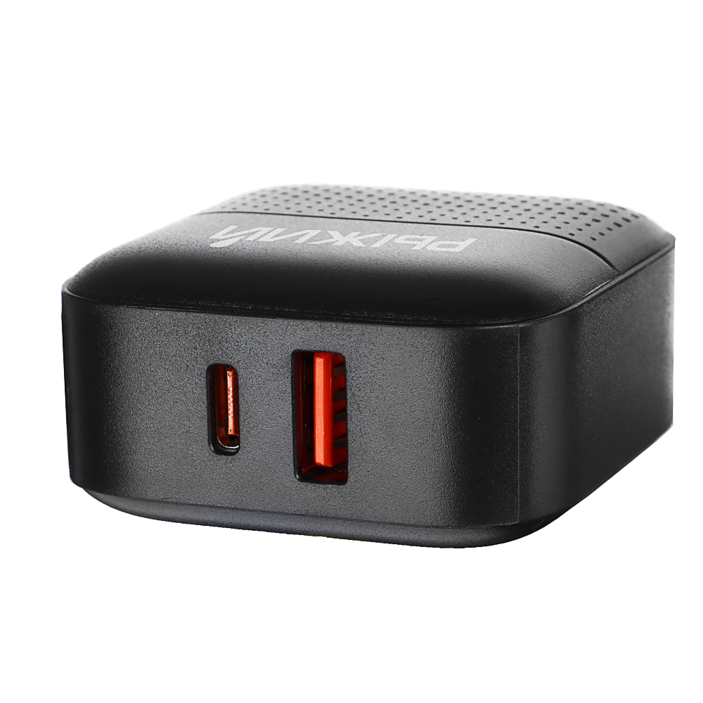 Рыжий Сетевое зарядное устройство Модерн, Быстрая зарядка QC3.0+TYPE-C PD, 3А, черный, арт.№ 916-246