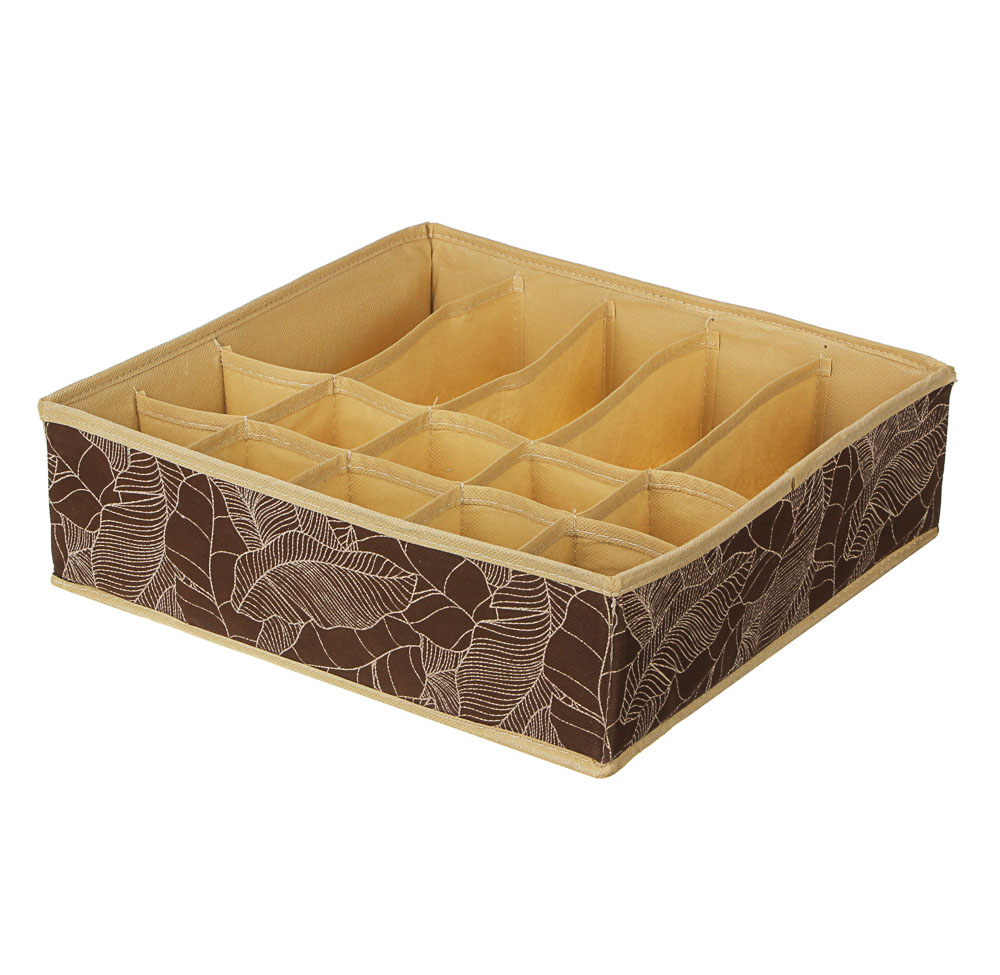 VETTA Верона Органайзер для мелочей 32х32х10см без крышки (15 секций), спанбонд, 2 цвета, арт.№ 457-524