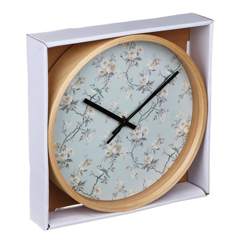 LADECOR CHRONO Часы настенные круглые, дерево, 26х26х5 см, 1xАА, арт.2-11, арт.№ 581-242