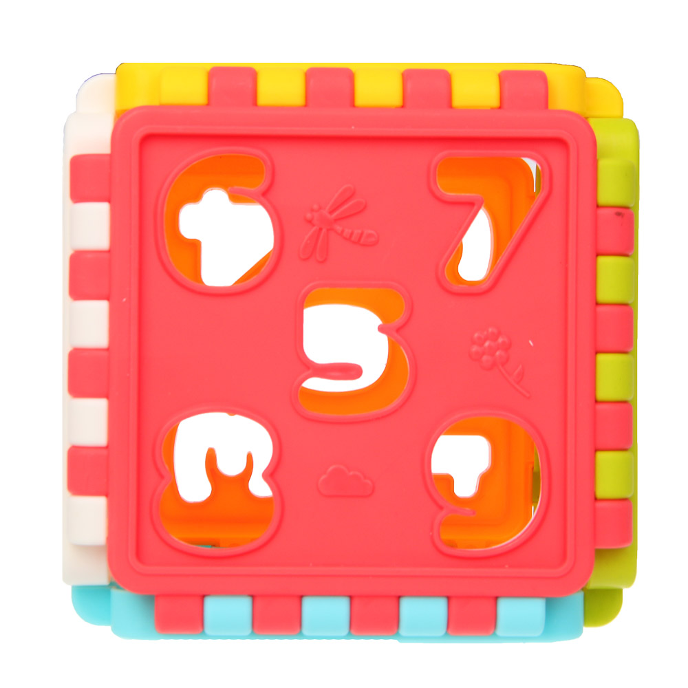 Развивающая игрушка сортер ИГРОЛЕНД "Бизикуб", PP, 8,2х8,2х8,2см, арт.№ 270-059