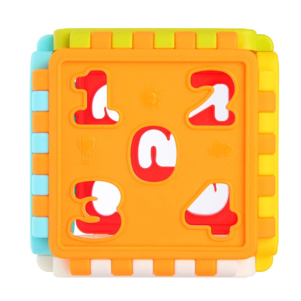 Развивающая игрушка сортер ИГРОЛЕНД "Бизикуб", PP, 8,2х8,2х8,2см, арт.№ 270-059