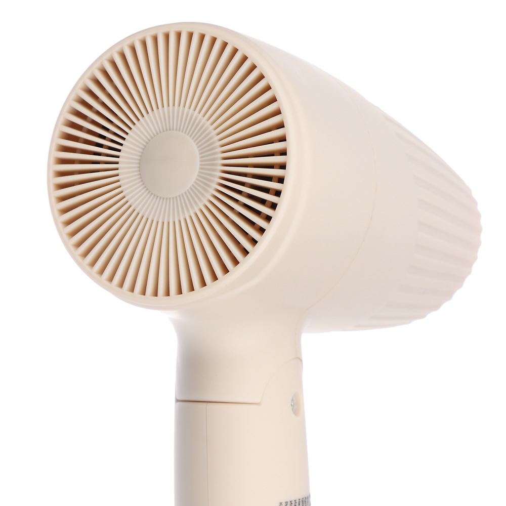 LEBEN Фен складной, 1200 Вт, 2 скорости, корпус софт тач, бежевый, арт.№ 259-222