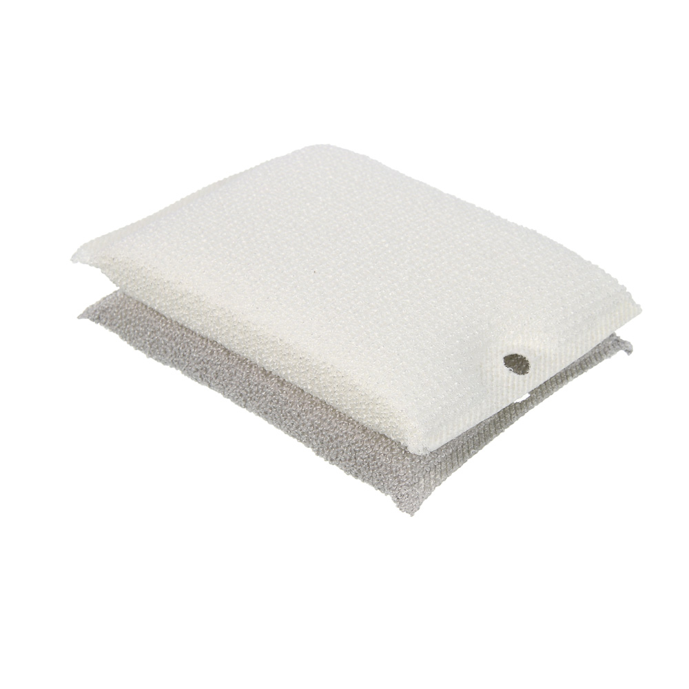 Губки для мытья посуды тм VETTA, 2 шт, 13х8,5х1,2см, поролон, полиэстер, 2 цвета, арт.№ 441-279