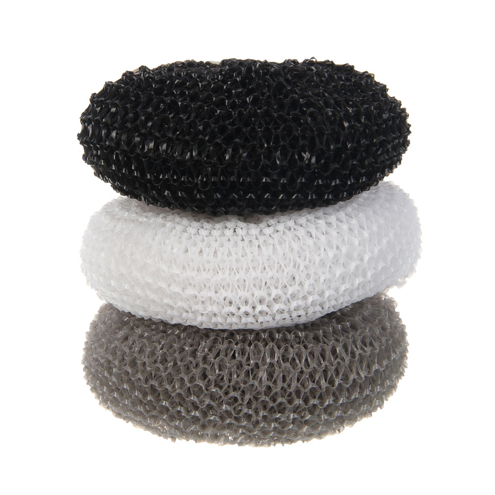 Набор губок для мытья посуды тм VETTA, "Бублик", 3 шт, 18 гр, полипропилен, арт.№ 441-282