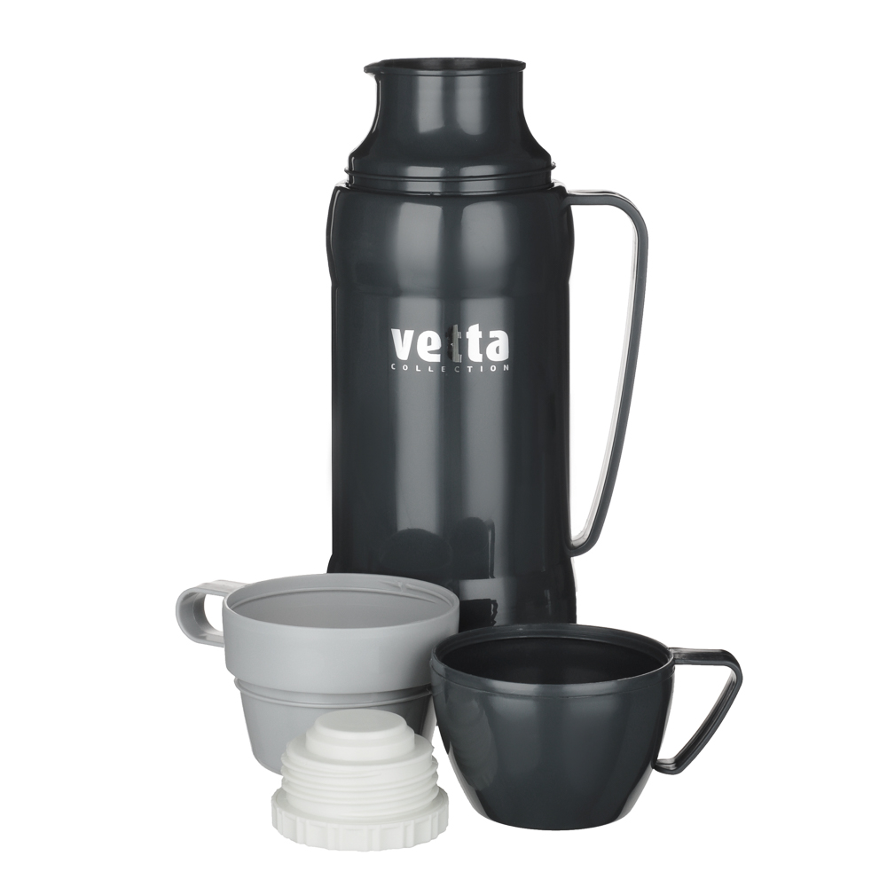 VETTA Термос стеклянная колба "Туристический" 1,00л (2 чашки), арт.№ 841-644