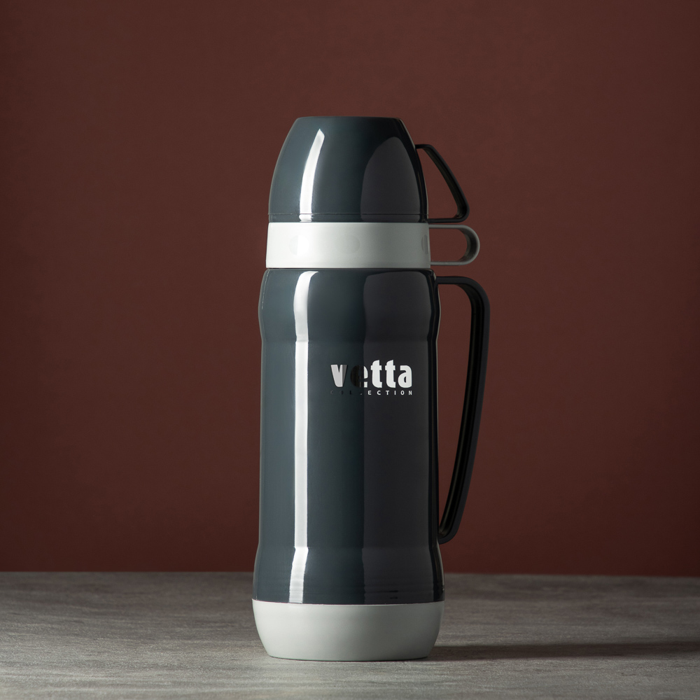 VETTA Термос стеклянная колба "Туристический" 1,00л (2 чашки), арт.№ 841-644