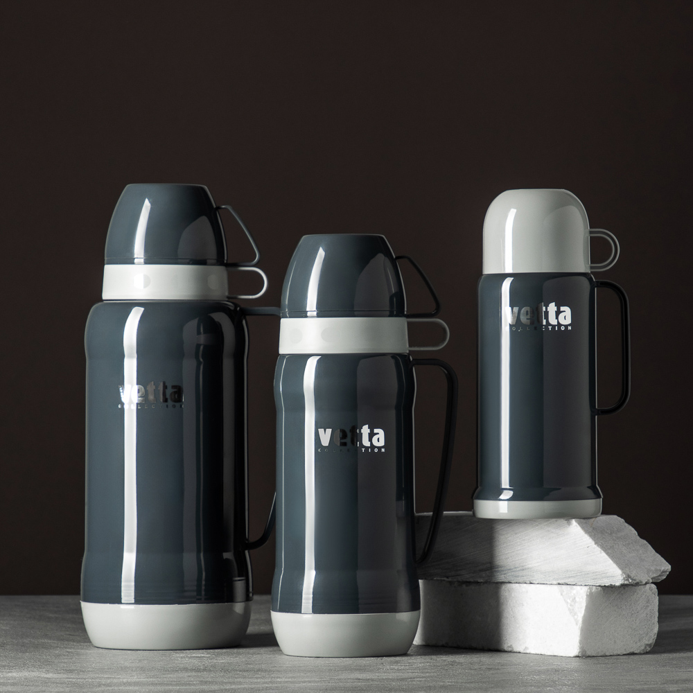 VETTA Термос стеклянная колба "Туристический" 1,00л (2 чашки), арт.№ 841-644