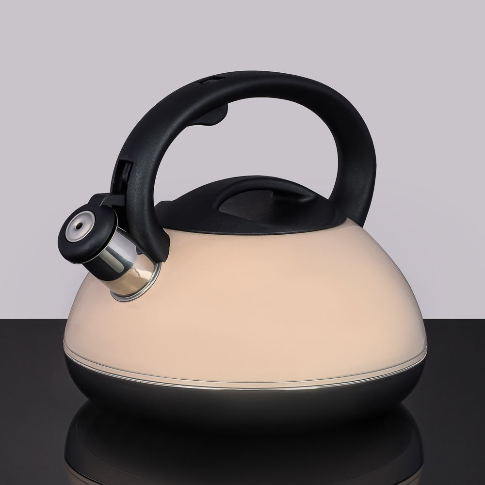 VETTA Чайник стальной 3,0л "Роншан", бежевый, индукция, арт.№ 847-115