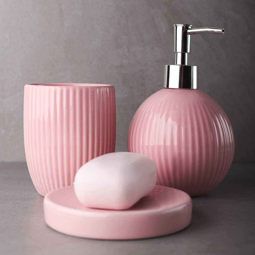 VETTA Дозатор для жидкого мыла "Палермо", керамика, 3 цвета, арт.№ 463-976