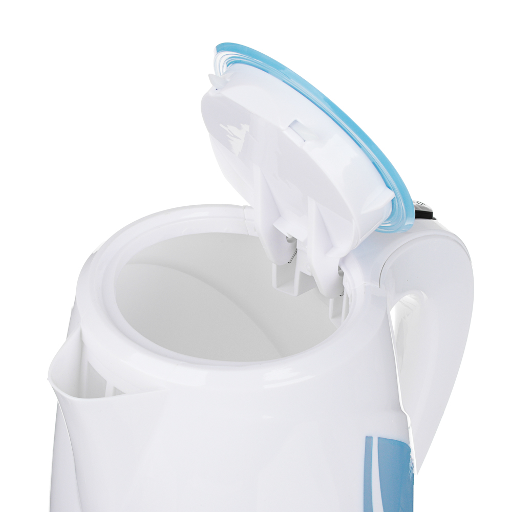 LEBEN Чайник электрический 1,8л, 1850Вт, скрытый нагр.элемент, пластик, LED подсветка, арт.№ 475-124