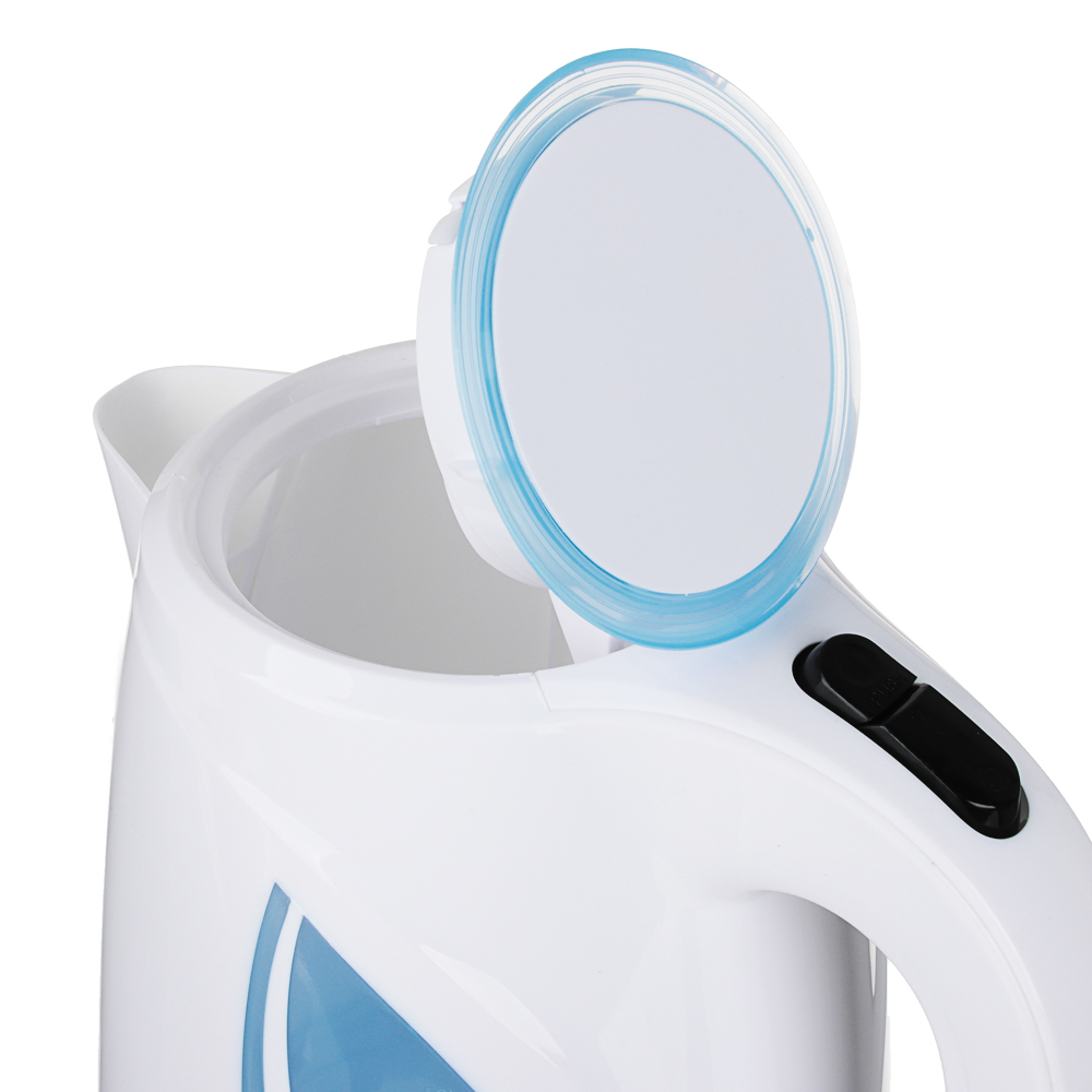 LEBEN Чайник электрический 1,8л, 1850Вт, скрытый нагр.элемент, пластик, LED подсветка, арт.№ 475-124