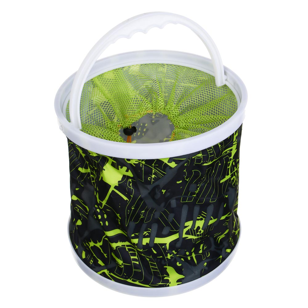 Ведро для рыбалки с сеткой тм AZOR FISHING, 11 л, арт.№ 147-036