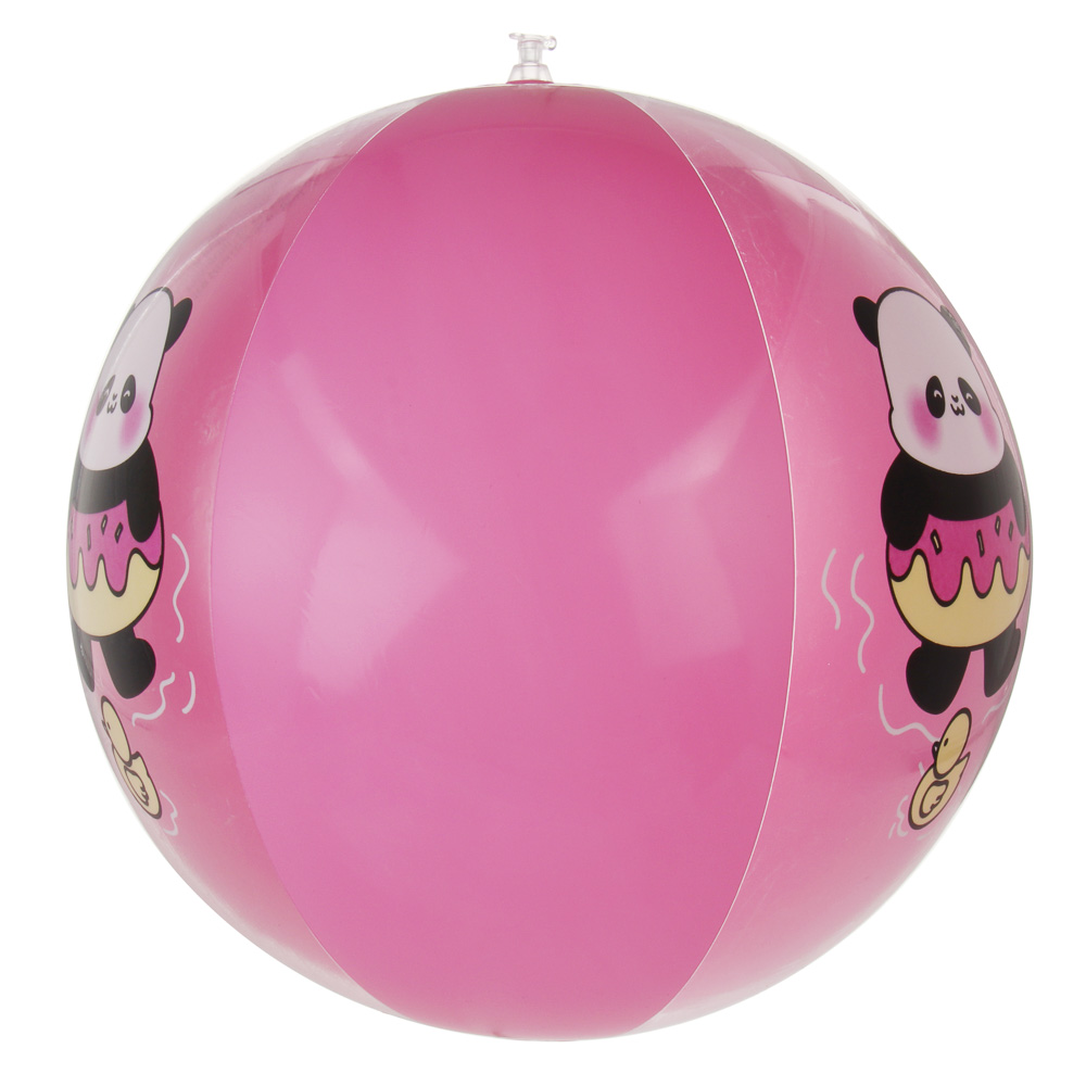 Мяч пляжный надувной, тм BY SPORT, 38см, ПВХ, 0.18мм, 2 дизайна, арт.№ 134-073