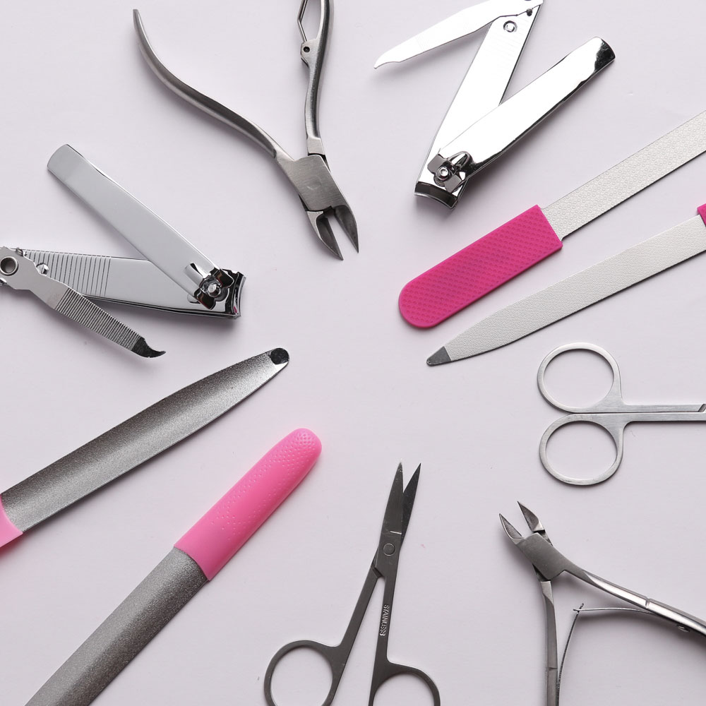 ЮНИLOOK Пилка для ногтей изогнутая с алмазным напылением, 180/180 грит, сталь, пластик, 15,2см, 3 цв, арт.№ 305-330