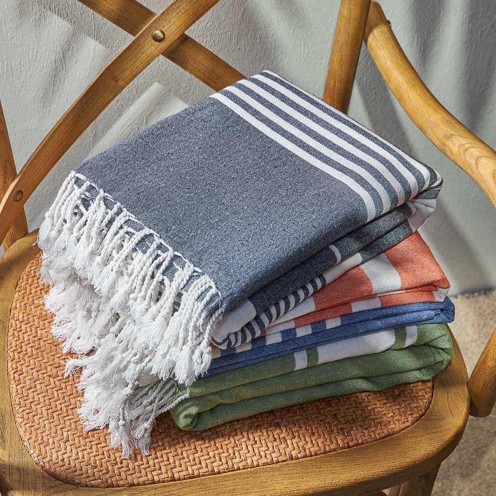 PROVANCE Саммер Покрывало для отдыха 170х180см, 75% хлопок 25% полиэстер, серый, арт.№ 496-005