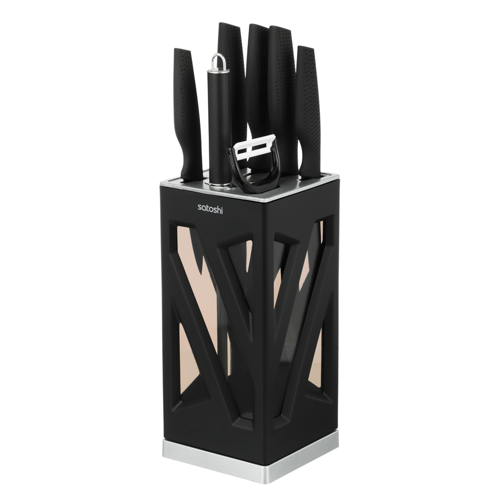 SATOSHI Торонто Набор ножей кухонных 8пр, на подставке, арт.№ 803-416