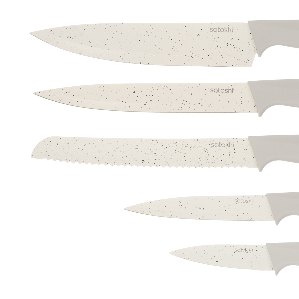 SATOSHI Лиму Набор ножей кухонных 7пр, на подставке, арт.№ 803-417