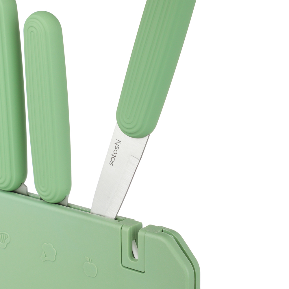 SATOSHI Кайо Набор ножей кухонных 6пр, на подставке, арт.№ 803-418