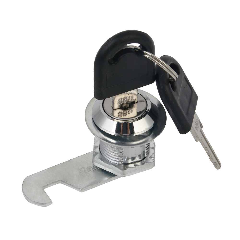 ЕРМАК Замок для щитков, длина резьбы 20мм, 2 ключа в комплекте, металл, пластик, арт.№ 639-065