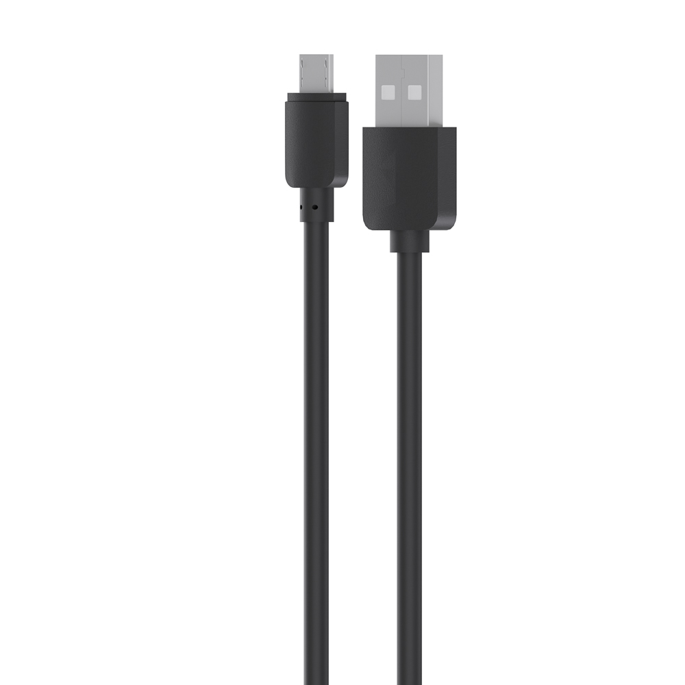 Кабель для зарядки USB(A)-microUSB Первая цена Эконом, 0,8м, 1A, прорезиненный, арт.№ 916-059