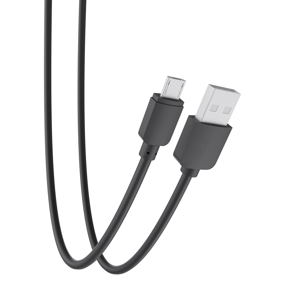 Кабель для зарядки USB(A)-microUSB Первая цена Эконом, 0,8м, 1A, прорезиненный, арт.№ 916-059