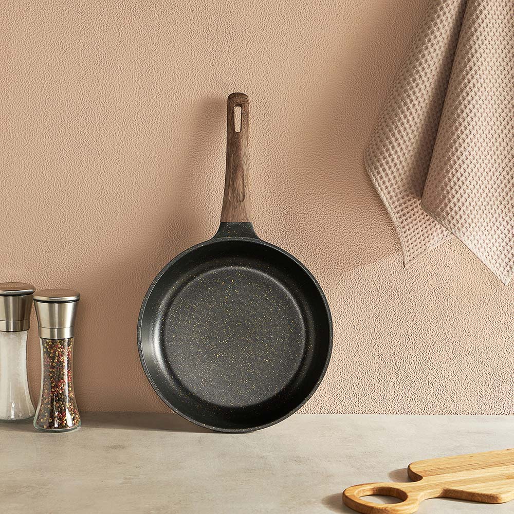 SATOSHI Карнуа Сковорода литая d26см, антипригарное покрытие Мрамор, индукция, арт.№ 846-561