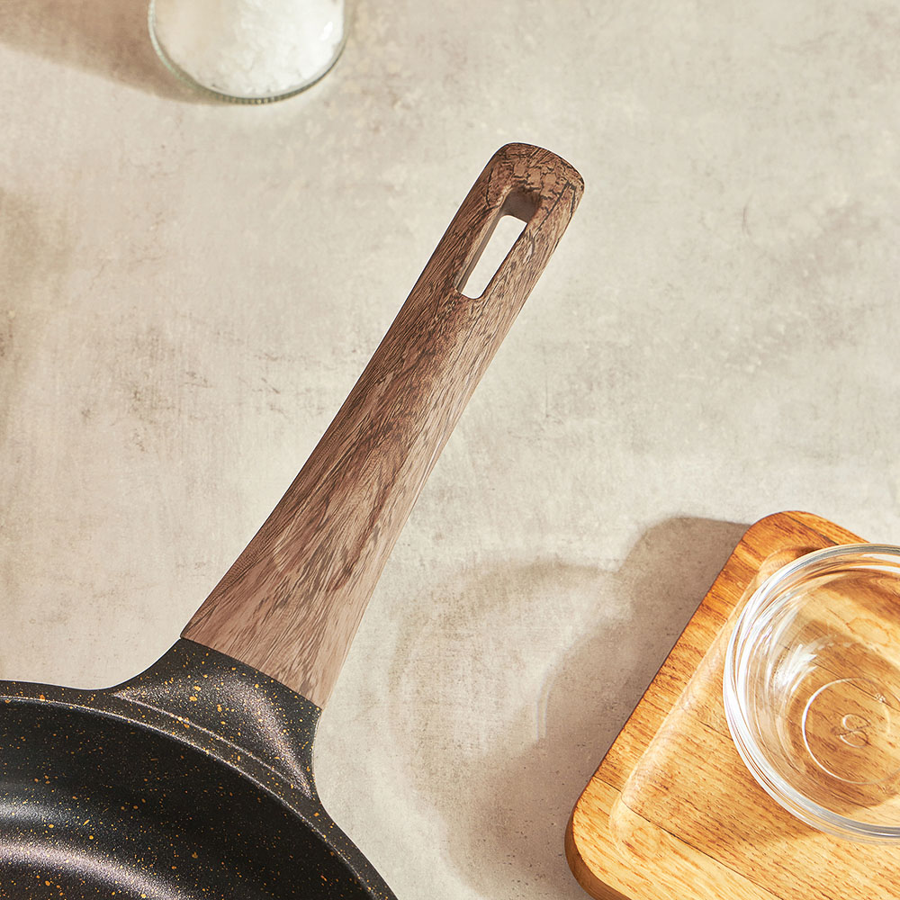 SATOSHI Карнуа Сковорода литая d26см, антипригарное покрытие Мрамор, индукция, арт.№ 846-561