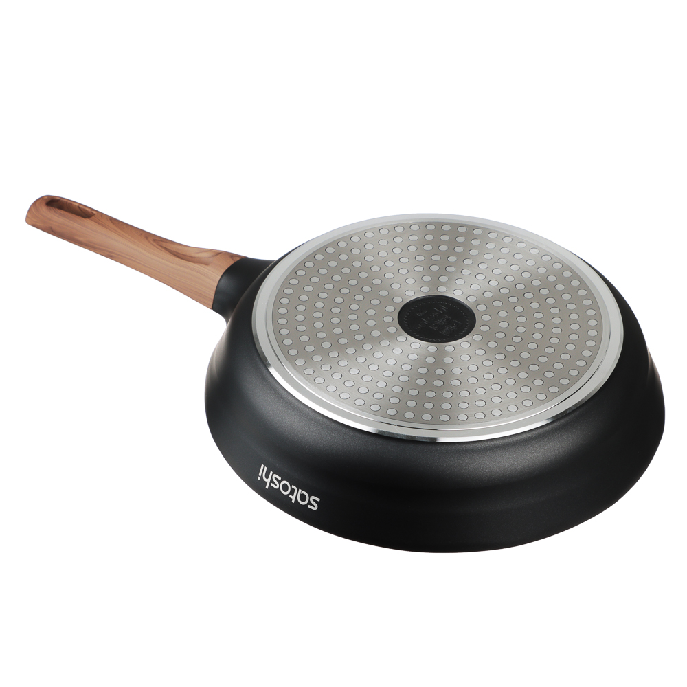 SATOSHI Карнуа Сковорода литая d26см, антипригарное покрытие Мрамор, индукция, арт.№ 846-561