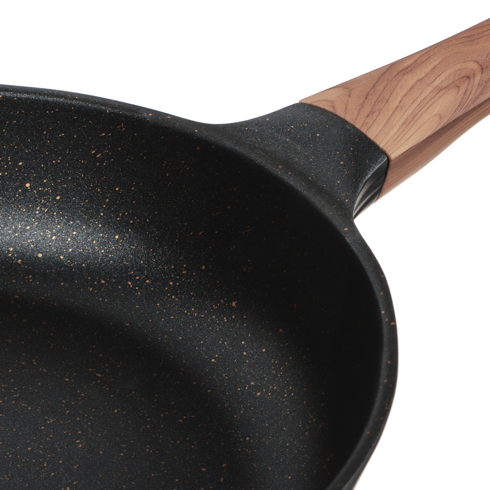 SATOSHI Карнуа Сковорода литая d28см, антипригарное покрытие Мрамор, индукция, арт.№ 846-562