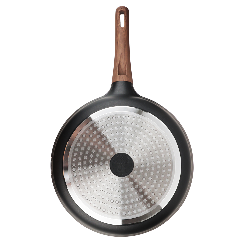 SATOSHI Карнуа Сковорода литая d28см, антипригарное покрытие Мрамор, индукция, арт.№ 846-562