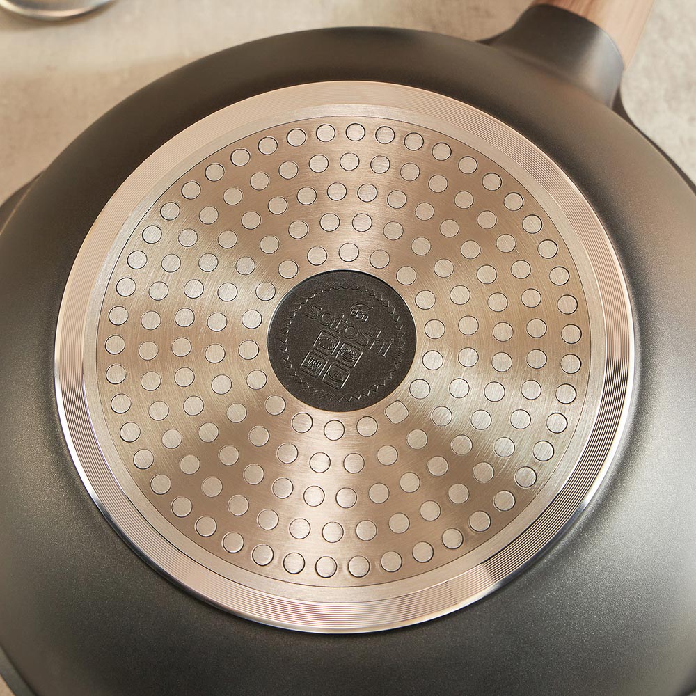 SATOSHI Карнуа Сотейник литой d28см, антипригарное покрытие Мрамор, индукция, арт.№ 846-563