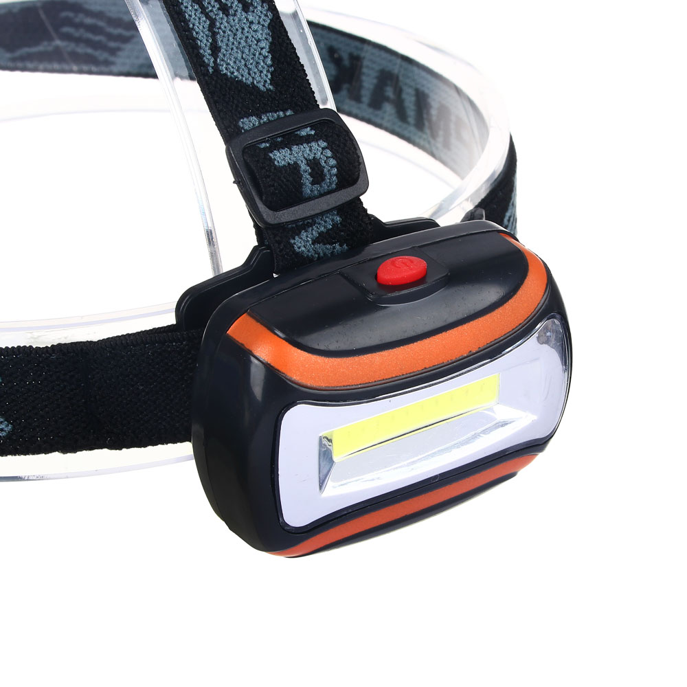Фонарь налобный тм ЕРМАК, COB LED, 65 Лм, 3xAAA, 0,65 Вт, 6,5х4,7х3см, пластик, арт.№ 221-027