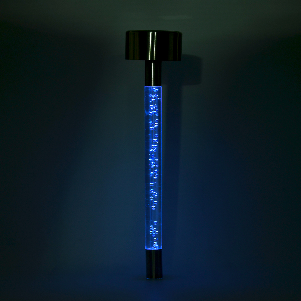 INBLOOM Фонарь садовый на солнечной батарее, 5.5x34.5см, 1.2V AAA, 1LED* мульти, пластик, нерж.сталь, арт.№ 185-035