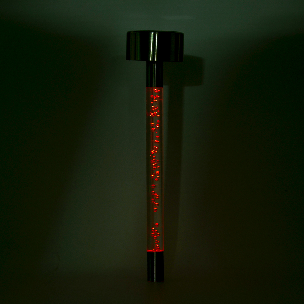 INBLOOM Фонарь садовый на солнечной батарее, 5.5x34.5см, 1.2V AAA, 1LED* мульти, пластик, нерж.сталь, арт.№ 185-035