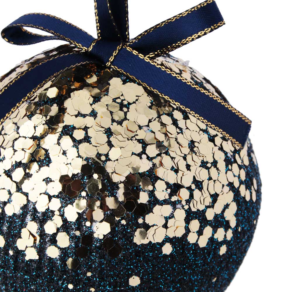 СНОУ БУМ Подвеска украшение фигурное с глиттером, 8см, пластик, ночной синий и пурпурный, 6 дизайнов, арт.№ 397-303