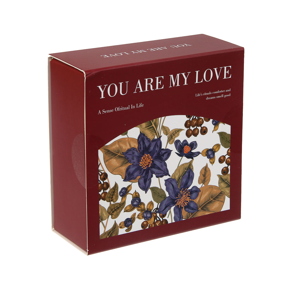 Набор свечей в подарочной упаковке 15х15х6 см, 5 предметов, парафин, воск, 2 вида, арт.№ 563-030