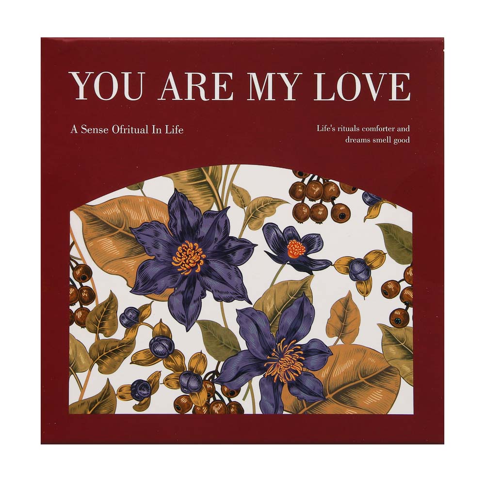 Набор свечей в подарочной упаковке 15х15х6 см, 5 предметов, парафин, воск, 2 вида, арт.№ 563-030