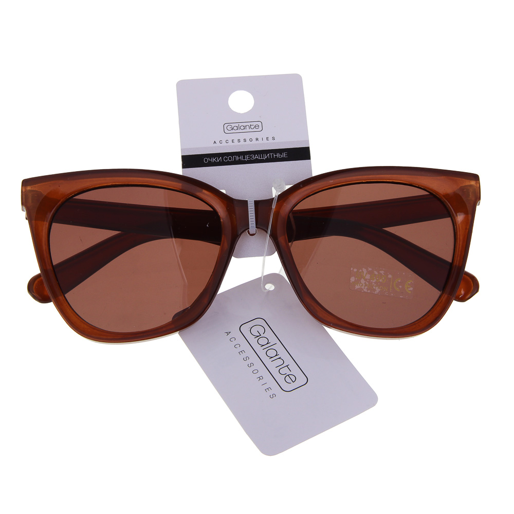 GALANTE Очки солнцезащитные, пластик, 142x45мм, 2 цвета, арт.№ 304-509