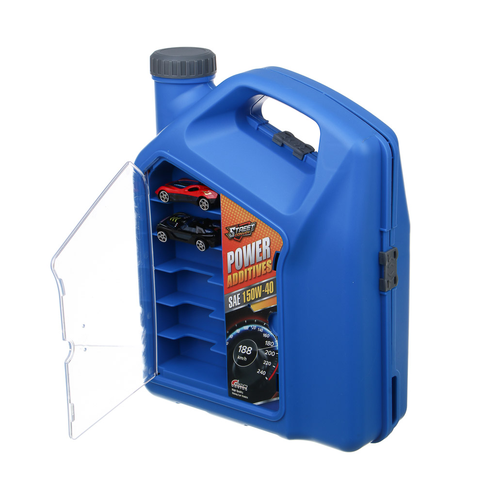 ИГРОЛЕНД Автотрек с машинками и запуском, 2 машинки, PP, 24x10x32 см, 2 дизайна, арт.№ 276-170