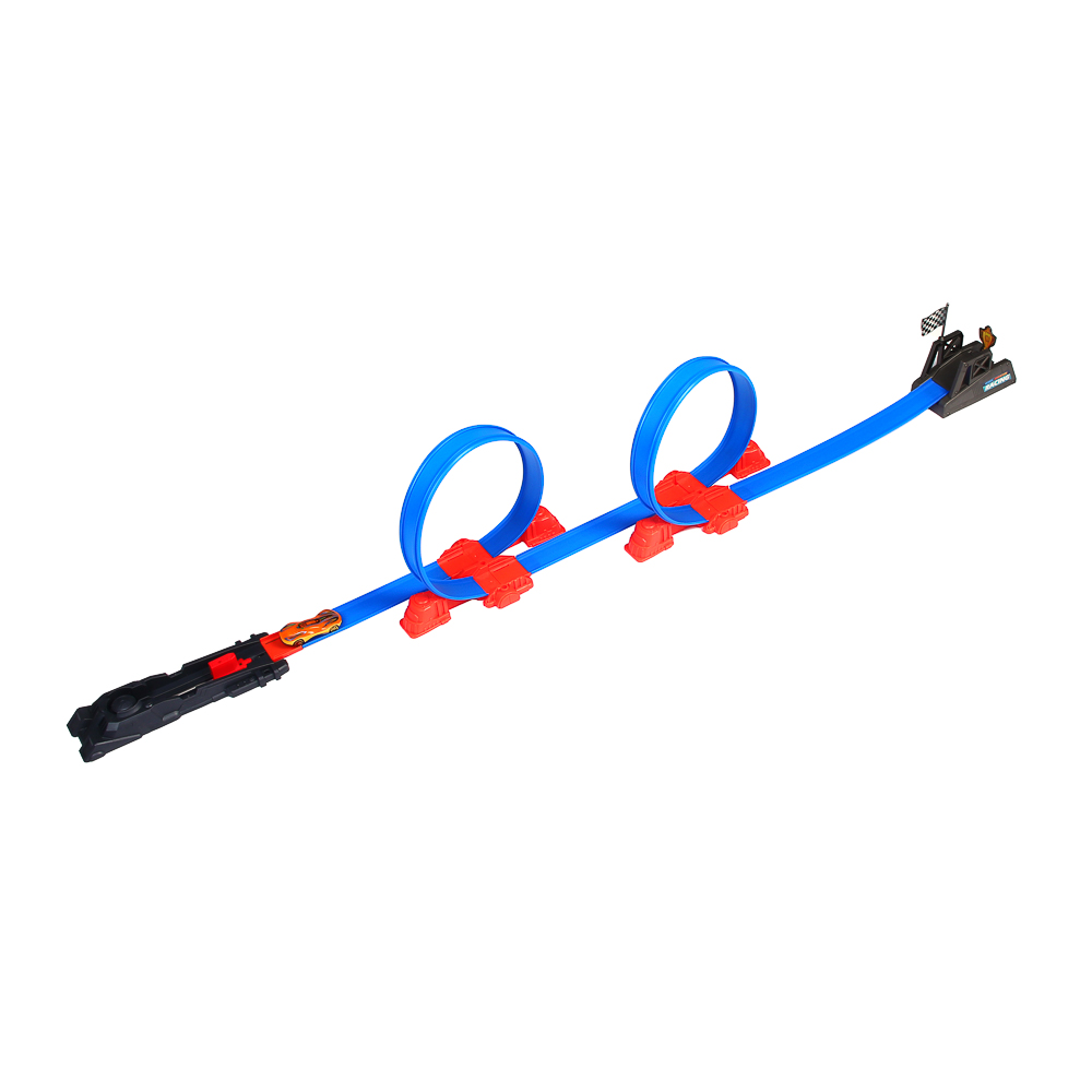 ИГРОЛЕНД Автотрек "Огненный прыжок", 1 машинка, РР, 42,5х6х27 см, арт.№ 276-171