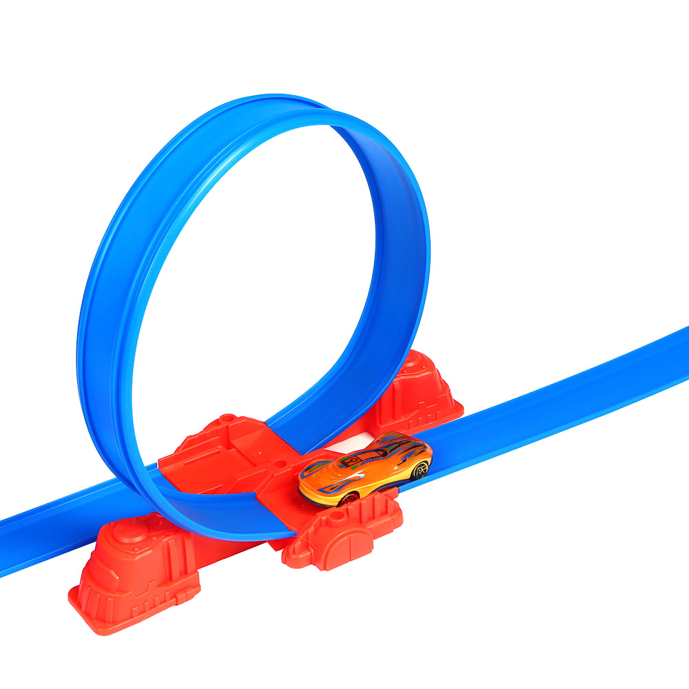 ИГРОЛЕНД Автотрек "Огненный прыжок", 1 машинка, РР, 42,5х6х27 см, арт.№ 276-171