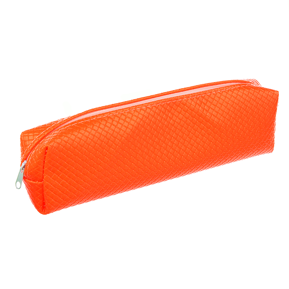 Пенал мягкий прямоугольный 20x6х4,5см, 4 цвета, ПУ,с антисминаемым вкладышем, арт.№ 238-053