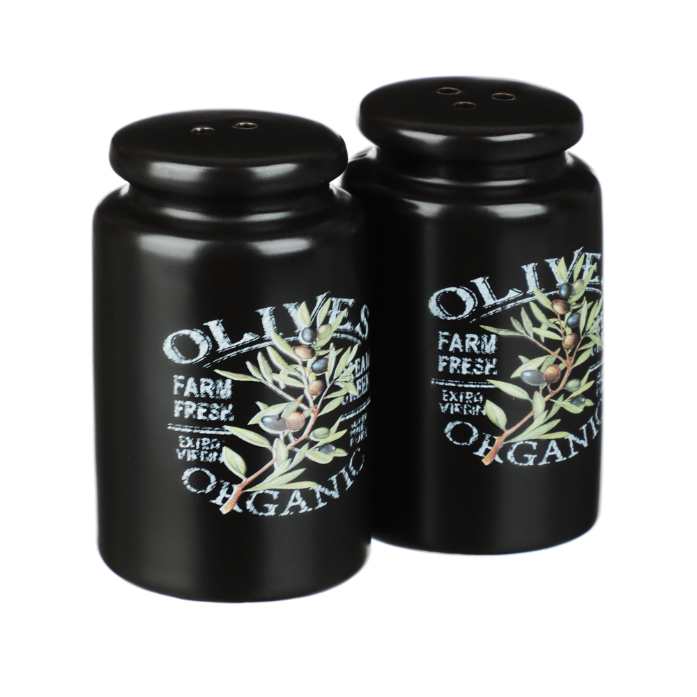 MILLIMI Олива Набор для соли и перца, 5х8см, керамика, арт.№ 824-010