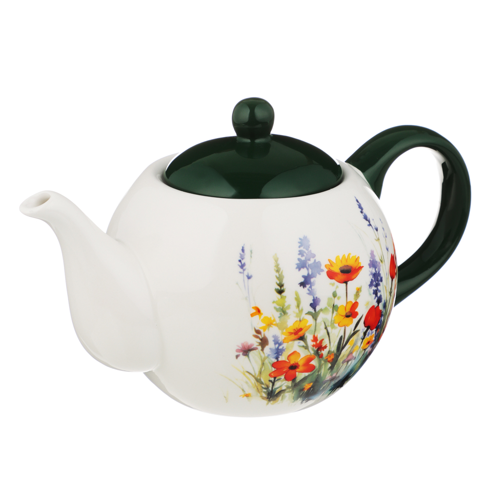 MILLIMI Полевые цветы Чайник, 900мл, керамика, арт.№ 824-011