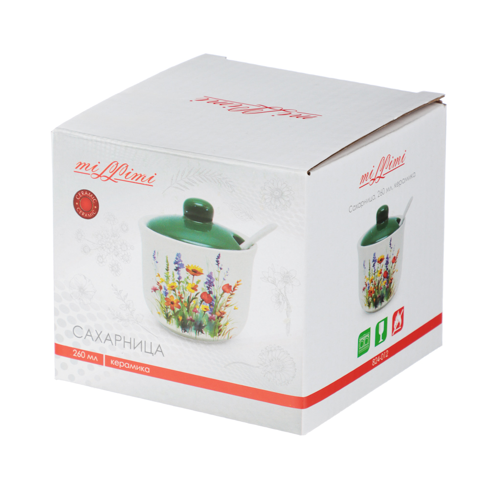 MILLIMI Полевые цветы Сахарница, 260мл, керамика, арт.№ 824-012