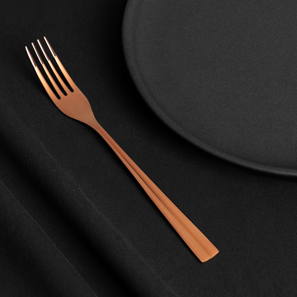 BY COLLECTION Ларре Вилка столовая, 1 пр. на блистере, нерж.сталь 18/10  (white line), арт.№ 815-409